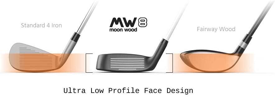 imageMW8 Moon Wood Premium Golf Fairway Wood for Men and Women Golf Club Includes Headcover Legal for Tournament PlayLeft