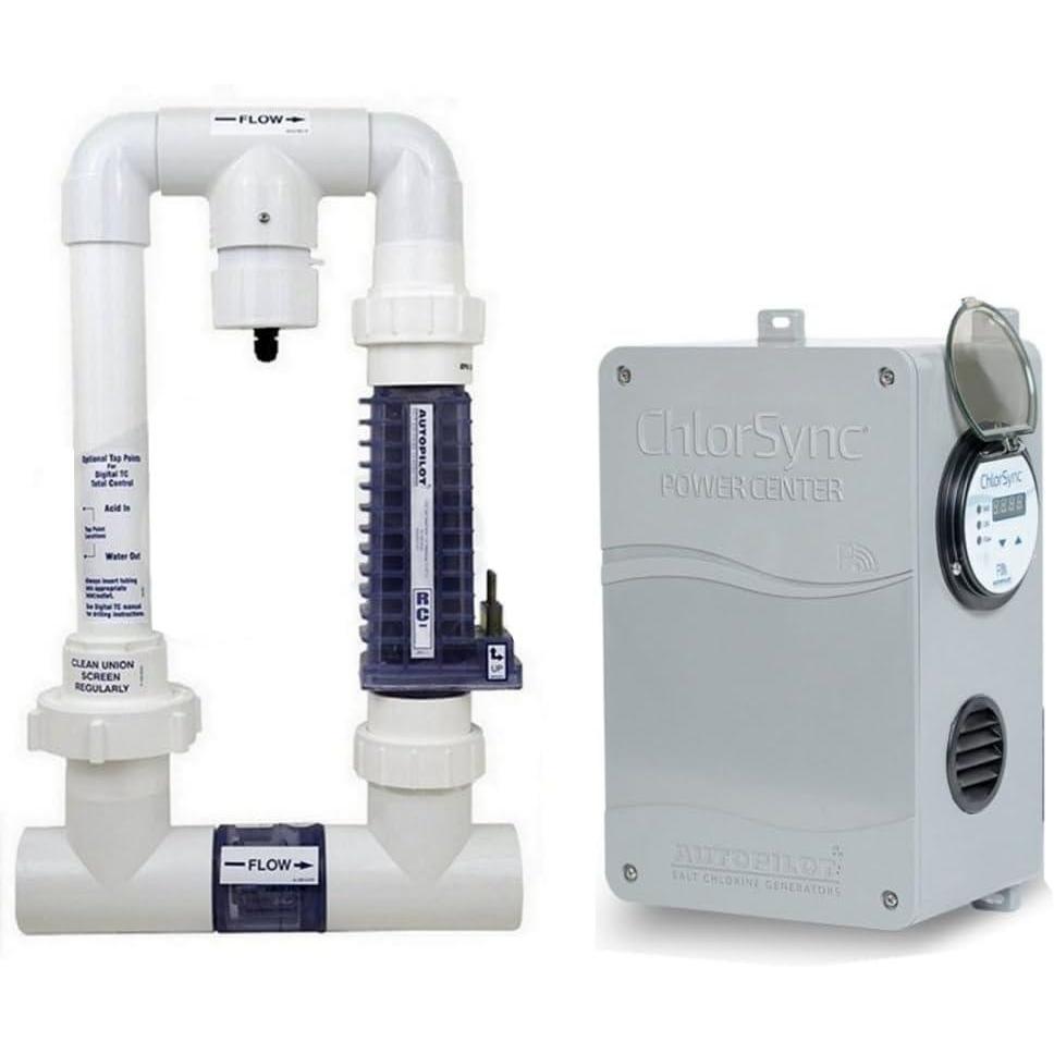 imageUpgraded AutoPilot DNP1 Nano Plus Salt Chlorine Generator CPB0003 with PPM3 Manifold for Pools up to 40K gallons